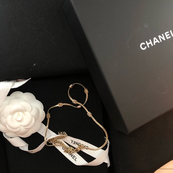 Chanel 7 cc logo Gold Chocker
